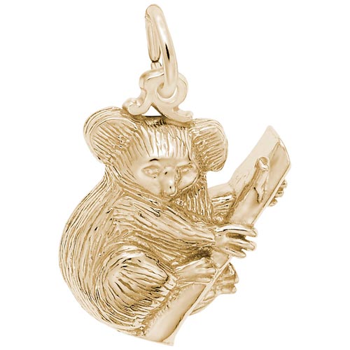 Gold Plate Koala Bear Gold Charm by Rembrandt Charms