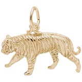10k Gold Tiger Charm by Rembrandt Charms