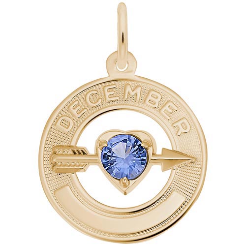 14k Gold 12 Dec Month of Love Charm by Rembrandt Charms 14k Gold 12 Dec Month of Love Charm by Rembrandt Charms