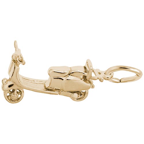 14K Gold Moped Scooter Charm by Rembrandt Charms 14K Gold Moped Scooter Charm by Rembrandt Charms