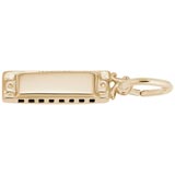 Gold Plate Harmonica Charm by Rembrandt Charms