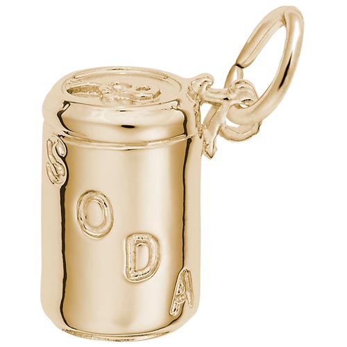 10K Gold Soda Can Charm by Rembrandt Charms