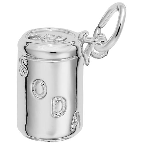 Sterling Silver Soda Can Charm by Rembrandt Charms Sterling Silver Soda Can Charm by Rembrandt Charms