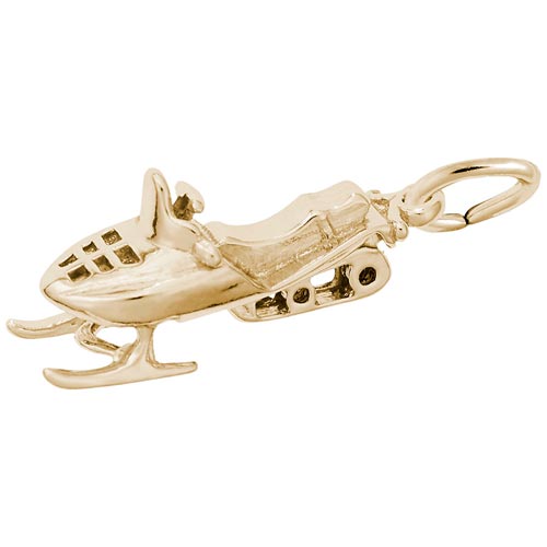 Gold Plated Snowmobile Charm by Rembrandt Charms Gold Plated Snowmobile Charm by Rembrandt Charms