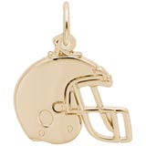 Gold Plated Football Helmet Charm by Rembrandt Charms