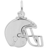 Sterling Silver Football Helmet Charm by Rembrandt Charms