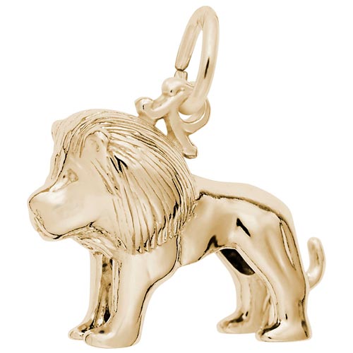 14K Gold Small Lion Charm by Rembrandt Charms
