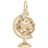 14K Gold Base Globe Charm by Rembrandt Charms