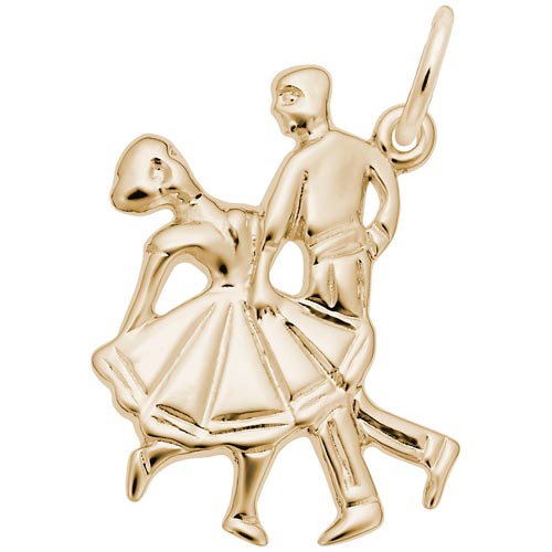 14K Gold Dancing Couple Charm by Rembrandt Charms