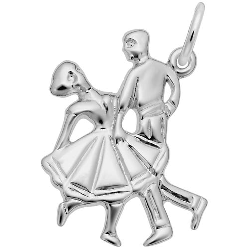 14K White Gold Dancing Couple Charm by Rembrandt Charms 14K White Gold Dancing Couple Charm by Rembrandt Charms