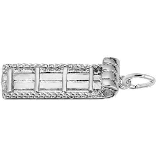 14K White Gold Toboggan Charm by Rembrandt Charms