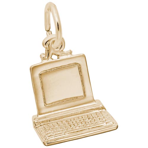 14K Gold Computer Charm by Rembrandt Charms 14K Gold Computer Charm by Rembrandt Charms