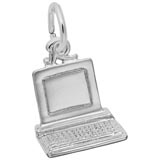 14K White Gold Computer Charm by Rembrandt Charms