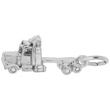 14K White Gold Truck Cab Charm by Rembrandt Charms