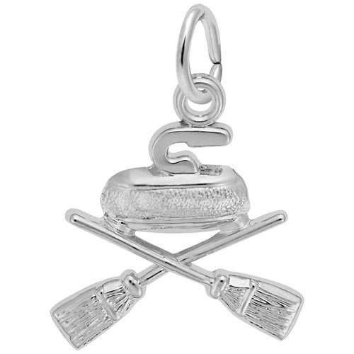 Rembrandt Curling Charm, Sterling Silver