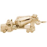 10K Gold Cement Truck Charm by Rembrandt Charms