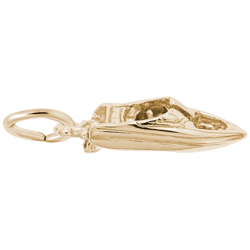 Gold Plate Speedboat Charm by Rembrandt Charms Gold Plate Speedboat Charm by Rembrandt Charms