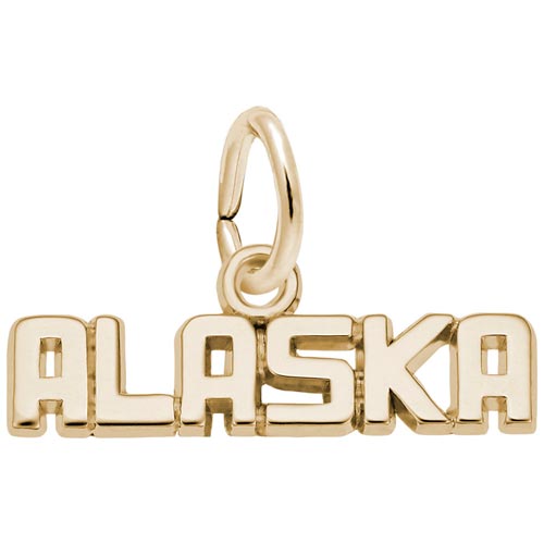14K Gold Alaska Charm by Rembrandt Charms