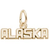 Gold Plate Alaska Charm by Rembrandt Charms