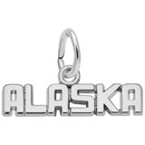 14K White Gold Alaska Charm by Rembrandt Charms