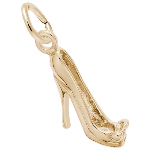 14K Gold High Heel Shoe Accent Charm by Rembrandt Charms