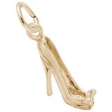 10K Gold High Heel Shoe Accent Charm by Rembrandt Charms