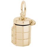 Gold Plate Pottery Kiln Charm by Rembrandt Charms