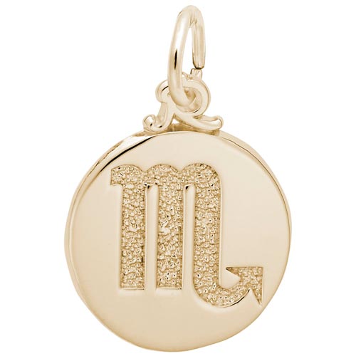 Gold Plated Scorpio Zodiac Charm by Rembrandt Charms Gold Plated Scorpio Zodiac Charm by Rembrandt Charms