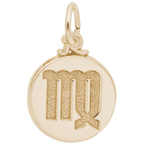10K Gold Virgo Zodiac Charm by Rembrandt Charms 10K Gold Virgo Zodiac Charm by Rembrandt Charms