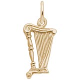 10K Gold Harp Accent Charm by Rembrandt Charms