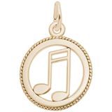 14K Gold Music Note Charm by Rembrandt Charms