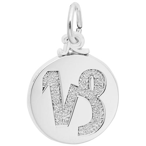 14K White Gold Capricorn Zodiac Charm by Rembrandt Charms 14K White Gold Capricorn Zodiac Charm by Rembrandt Charms