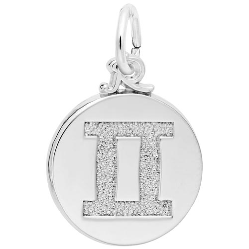 Sterling Silver Gemini Zodiac Charm by Rembrandt Charms Sterling Silver Gemini Zodiac Charm by Rembrandt Charms