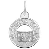 14K White Gold Niagara Falls Charm by Rembrandt Charms