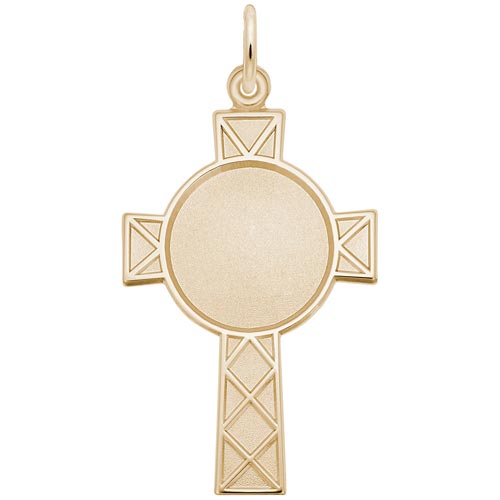 10K Gold Celtic Cross PhotoArt® Charm by Rembrandt Charms