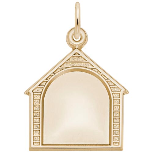10k Gold Dog House PhotoArt® Charm by Rembrandt Charms 10k Gold Dog House PhotoArt® Charm by Rembrandt Charms