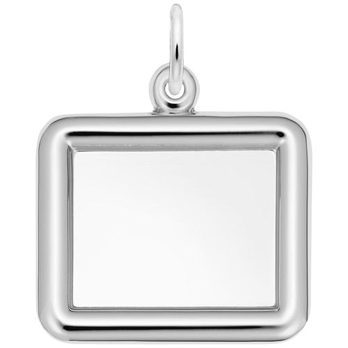 Sterling Silver Rectangle PhotoArt® Charm by Rembrandt Charms