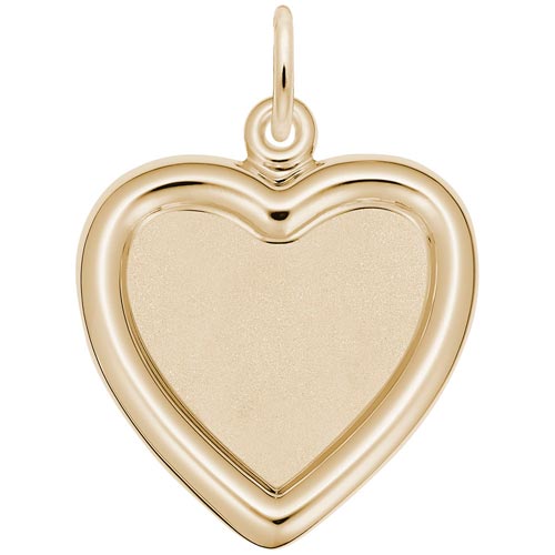 10K Gold Small Heart PhotoArt® Charm by Rembrandt Charms