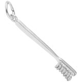 14K White Gold Toothbrush Charm by Rembrandt Charms