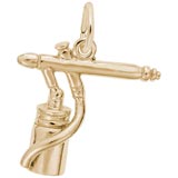 Gold Plate Airbrush Charm by Rembrandt Charms