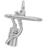 14K White Gold Airbrush Charm by Rembrandt Charms