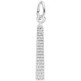 14K White Gold Bunker Hill Monument Charm by Rembrandt Charms