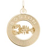 Gold Plated Boston Lobster Charm by Rembrandt Charms
