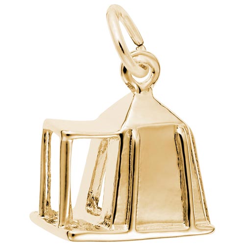14K Gold Camping Tent Charm by Rembrandt Charms