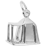 14K White Gold Camping Tent Charm by Rembrandt Charms