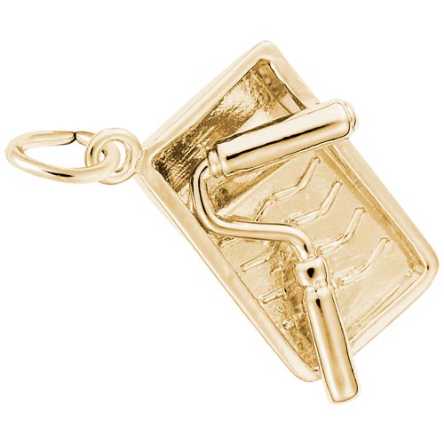 14K Gold Paint Tray and Roller Charm by Rembrandt Charms