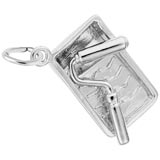 14K White Gold Paint Tray and Roller Charm by Rembrandt Charms