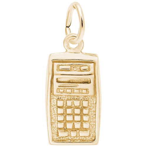Gold Plated Calculator Charm by Rembrandt Charms
