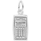 14K White Gold Calculator Charm by Rembrandt Charms