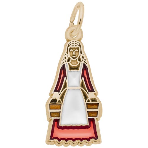 14K Gold The 12 Days of Christmas Day 8 by Rembrandt Charms